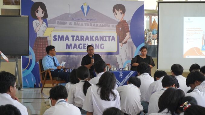 Yosep Adi Prasetyo, alumni SMA Tarakanita Magelang sekaligus owner mengelola Rumah Makan Kitakata Ramen dan Donburi di Magelang bersama istrinya Devie Devara Yudana (KalderaNews/Dok. Tarakanita)