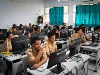Pelaksanaan TKA SMA sederajat. (dok.kemendikdasmen)