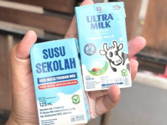 Susu UHT khusus untuk MBG yang dibagikan di sekolah. (Ist.)