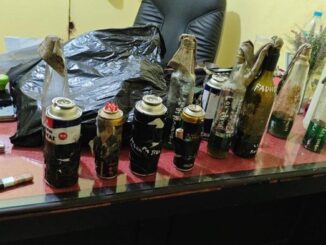 Barang bukti bom molotov