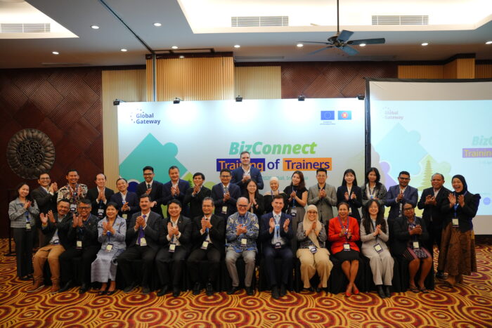 The BizConnect Training of Trainers (ToT) programme under the EU–ASEAN Sustainable Connectivity Package – Higher Education (SCOPE-HE). Held from 7 to 10 April 2026 in Bali