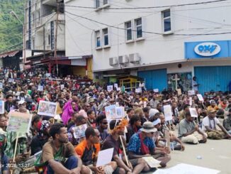 Demontrasi mahasiswa di Jayapura, Papua. (Ist.)