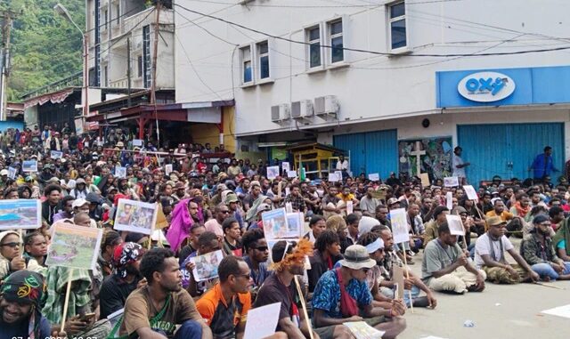Demontrasi mahasiswa di Jayapura, Papua. (Ist.)