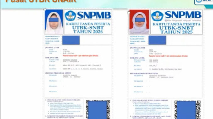 Dugaan joki UTBK 2026 di Surabaya terungkap. Peserta diduga gunakan identitas berbeda saat ujian. (Ist.)