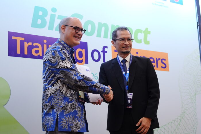 The BizConnect Training of Trainers (ToT) programme under the EU–ASEAN Sustainable Connectivity Package – Higher Education (SCOPE-HE). Held from 7 to 10 April 2026 in Bali