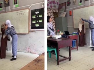 Tangkapan layar video seorang siswi di Langsa Aceh membentak gurunya. (Ist.)