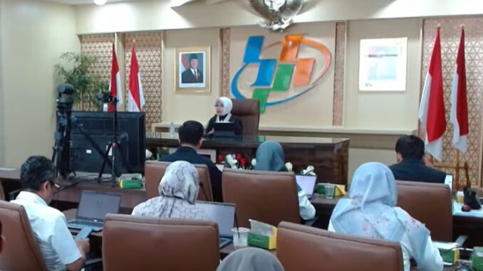 Kepala Badan Pusat Statistik (BPS), Amalia Adininggar Widyasanti, Badan Pusat Statistik (BPS) dalam konferensi pers di Jakarta, Selasa, 5 Mei 2026