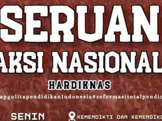 Unggahan Seruan Aksi Nasional Hardikans BEM SI