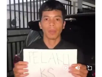 Tangkapan layar video klarifikasi terduga pelaku berinisial S terkait dugaan perbuatan kekerasan seksual. (Ist.)