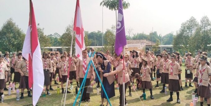 Kegiatan Permainan Besar Siaga (PBS) SD Tarakanita wilayah Jakarta di Kampung Wisata Edukasi, Serua, Bogor pada Jumat, 15 Mei 2026