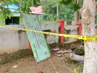 Papan Nama SDN 7 Barangka Roboh, Satu Murid Meninggal (KalderaNews/Ist)