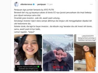 dugaan penipuan yang kini viral dan menjadi buah bibir netizen ini pertama kali dibongkar oleh akun @ellenterrence