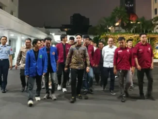 Wapres bersama 15 delegasi mahasiswa Universitas Bung Karno dan Universitas Mohammad Husni Thamrin