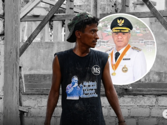 Anak Wali Kota Tidore, Muhammad Rafdi Marajabessy, viral karena memilih bekerja sebagai kuli bangunan sejak SMA (KalderaNews/Tangkapan layar @zenwiill)