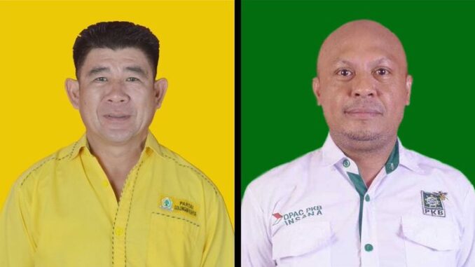 Oknum Anggota DPRD TTU Thrensius Lazakar (Fraksi Golkar) dan Norbertus Bani, S.Kom (Fraksi PKB)