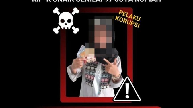 Unggahan viral dugaan korupsi mahasiswa penerima beasiswa KIP Unair. (Ist.) Unggahan viral dugaan korupsi mahasiswa penerima beasiswa KIP Unair. (Ist.)