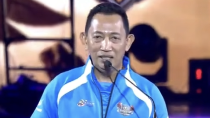 Kapolri Jenderal Polisi Listyo Sigit Prabowo di acara Grand Closing E-Sports Kapolri Cup 2026 di Indonesia Arena GBK pada Minggu, 9 Agustus 2026
