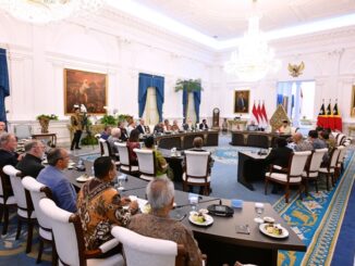 President Prabowo Subianto receives a visit from East Timor President José Ramos-Horta alongside 20 Nobel laureates at the Merdeka Palace, Jakarta, Friday (28/8/2026)