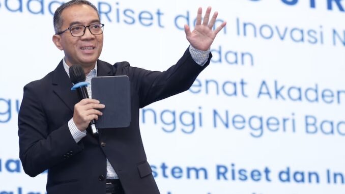 Menteri Pendidikan Tinggi, Sains, dan Teknologi (Mendiktisaintek), Brian Yuliarto Menteri Pendidikan Tinggi, Sains, dan Teknologi (Mendiktisaintek), Brian Yuliarto