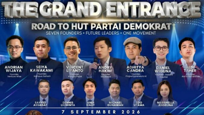Influencer dan Trader Saham Andry Hakim CS masuk Demokrat