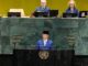 Menteri Luar Negeri RI Sugiono dalam Pernyataan Nasional Indonesia pada Debat Umum Sidang Majelis Umum PBB ke-81 di New York, Sabtu (26/9/2026) Artikel ini telah tayang di Tribunnews.com dengan judul Di Sidang Umum PBB, Sugiono Tegaskan Masalah Palestina Jadi Landasan Indonesia Maju DK PBB, https://www.tribunnews.com/nasional/7888660/di-sidang-umum-pbb-sugiono-tegaskan-masalah-palestina-jadi-landasan-indonesia-maju-dk-pbb. Penulis: Danang Triatmojo Editor: Adi Suhendi