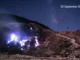 Blue fire di Gunung Papandayan, Kabupaten Garut, Jawa Barat