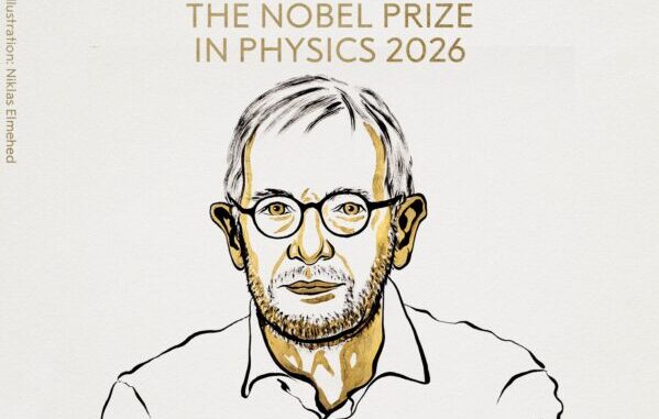 Peraih Fisika 2026 Francis Halzen “atas kontribusi penentu bagi Observatorium Neutrino IceCube dan penemuan neutrino berenergi tinggi asal astrofisika Peraih Fisika 2026 Francis Halzen “atas kontribusi penentu bagi Observatorium Neutrino IceCube dan penemuan neutrino berenergi tinggi asal astrofisika