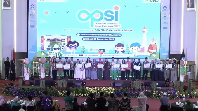 Para Pemenang Olimpiade Penelitian Siswa Indonesia (OPSI) 2026 jenjang SMP/MTs Sederajat dan SMA/MA/SMK/MAK Sederajat Para Pemenang Olimpiade Penelitian Siswa Indonesia (OPSI) 2026 jenjang SMP/MTs Sederajat dan SMA/MA/SMK/MAK Sederajat