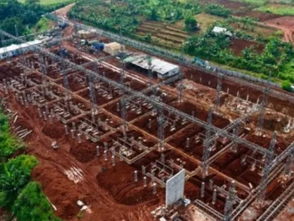 Pembangunan GI Jatiluhur Baru 150 kV yang akan memperkuat pasokan listrik untuk data center BDx CGK4 di Kabupaten Purwakarta, Jawa Barat.