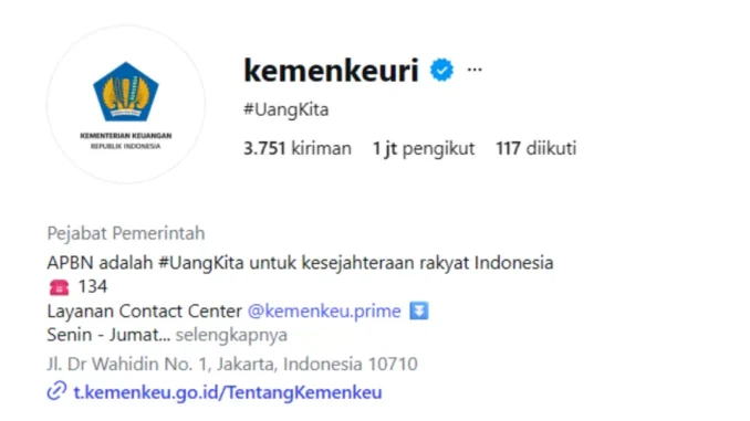instagram kemenkeu